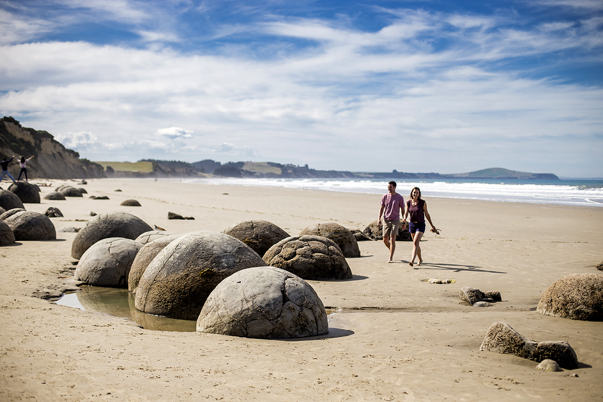 Day 15 image 1 Wandering around the Moeraki Boulders credit Miles Holden WEB