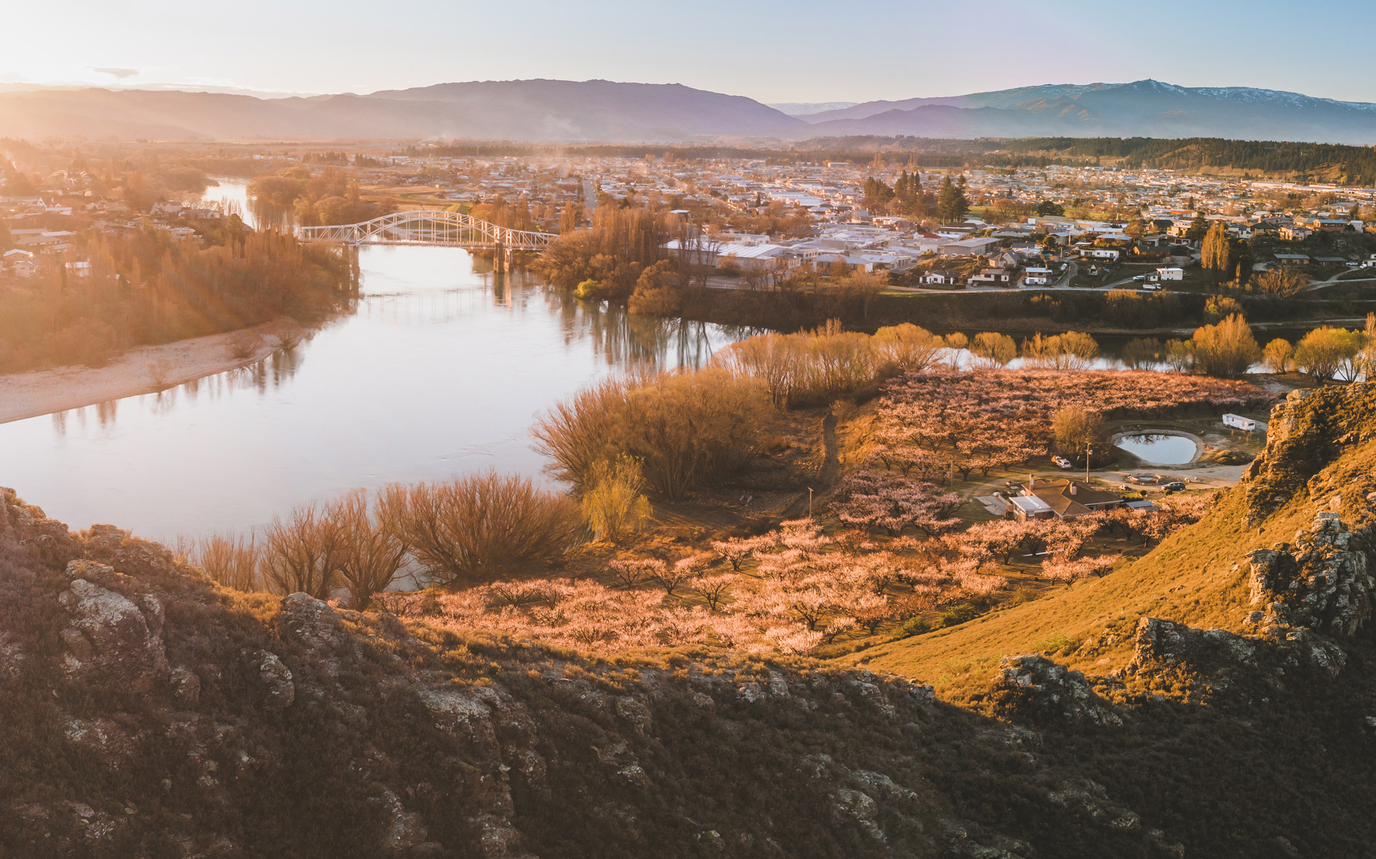 Aerial Alexandra Scenery Sunset