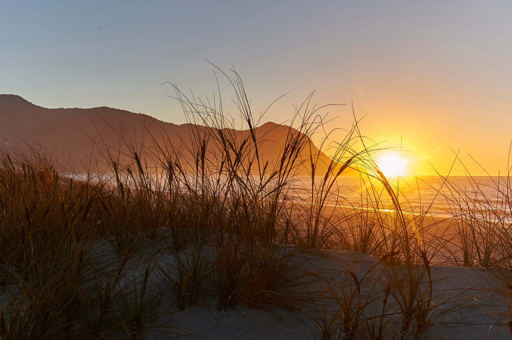 sunset beach scenery